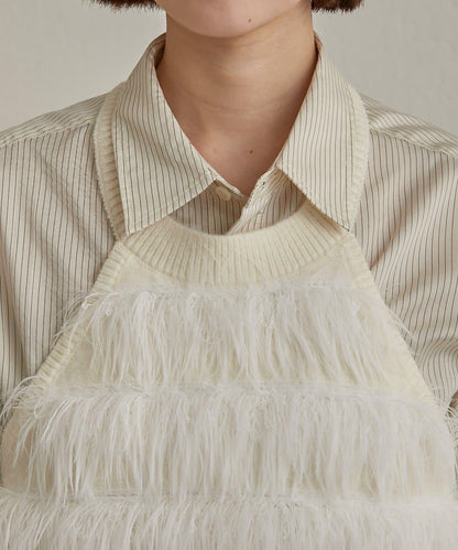 流蘇掛脖短上衣