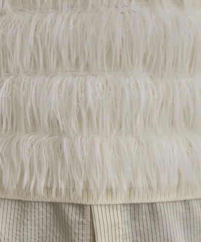 流蘇掛脖短上衣