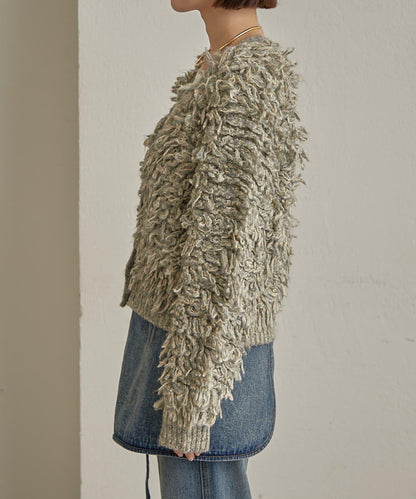 流蘇針織開衫