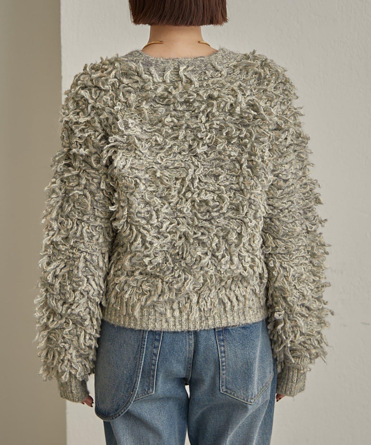 流蘇針織開衫