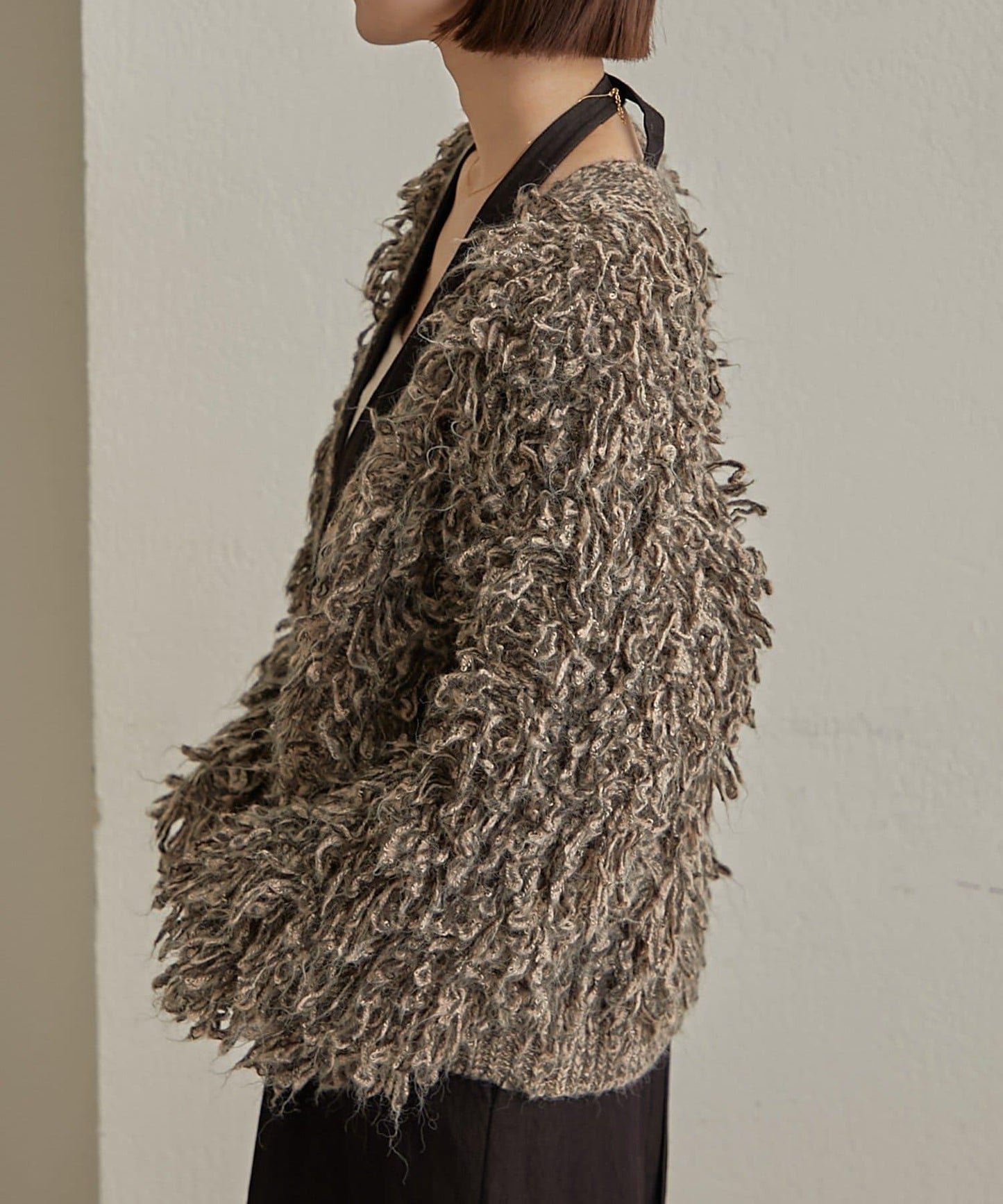 流蘇針織開衫