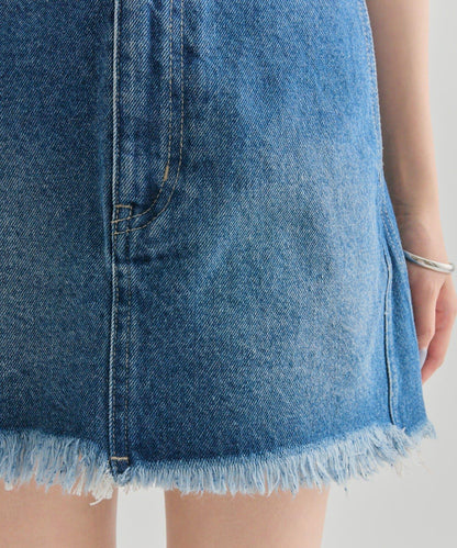 【mystic】波浪牛仔迷你裙