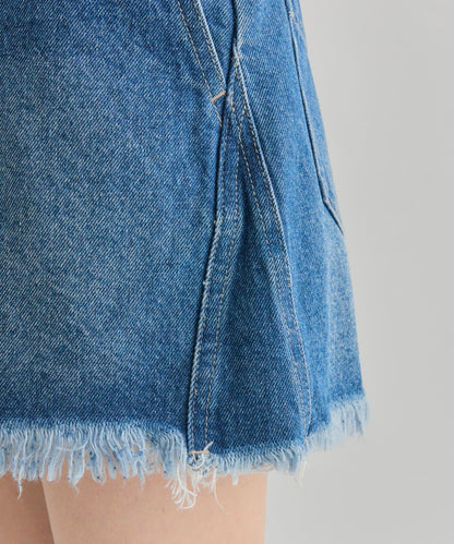 【mystic】波浪牛仔迷你裙