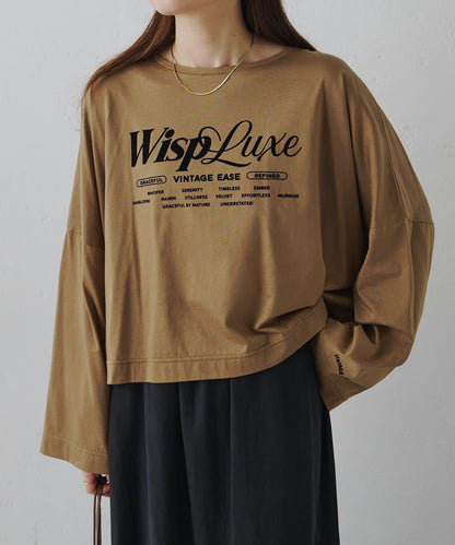 再生棉絲光植絨印花T恤