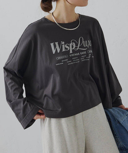 再生棉絲光植絨印花T恤