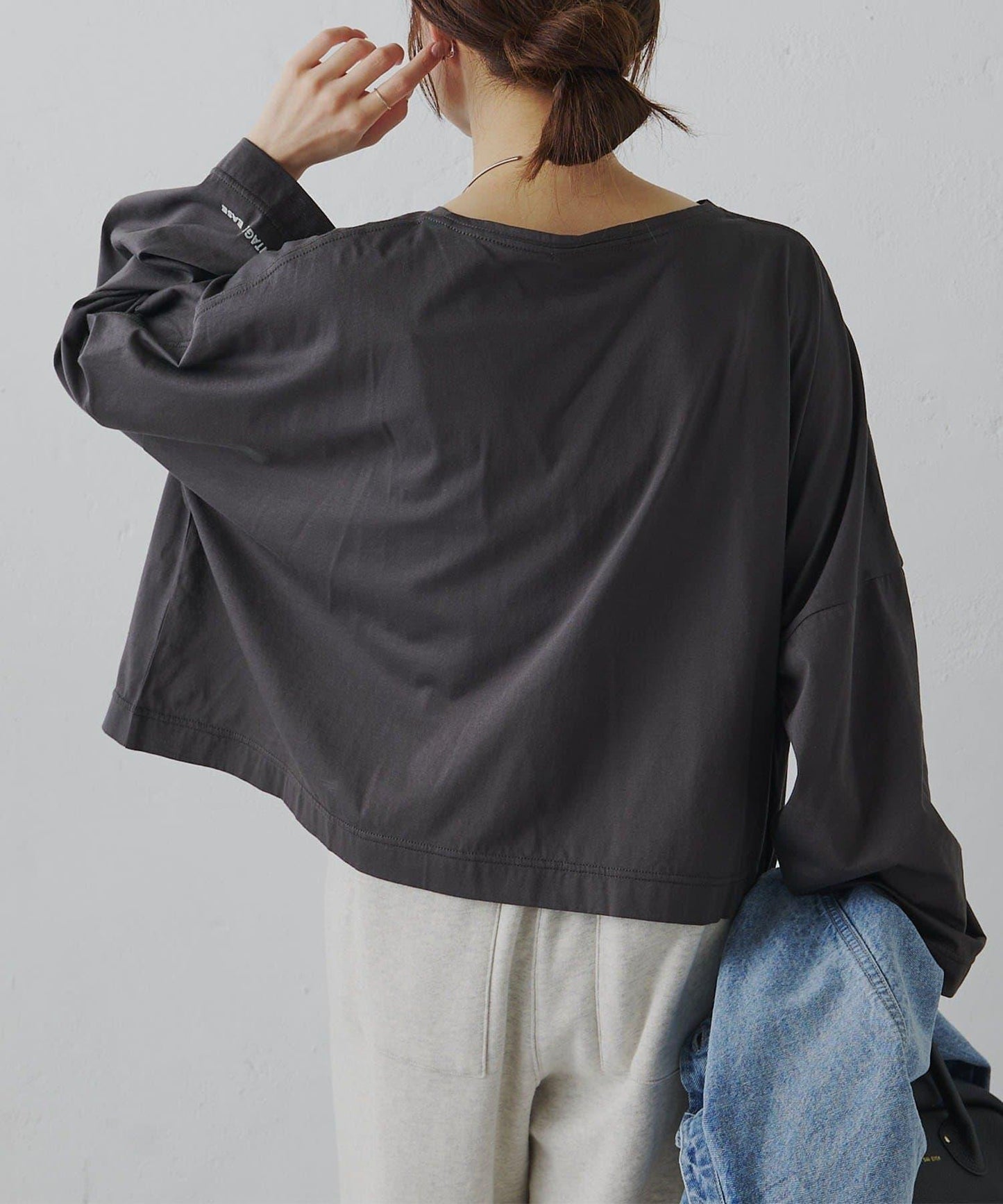 再生棉絲光植絨印花T恤