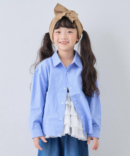 【KIDS】【FOX×TYPY】格子寬鬆襯衫