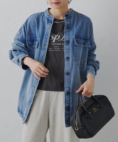 再生棉絲光植絨印花T恤