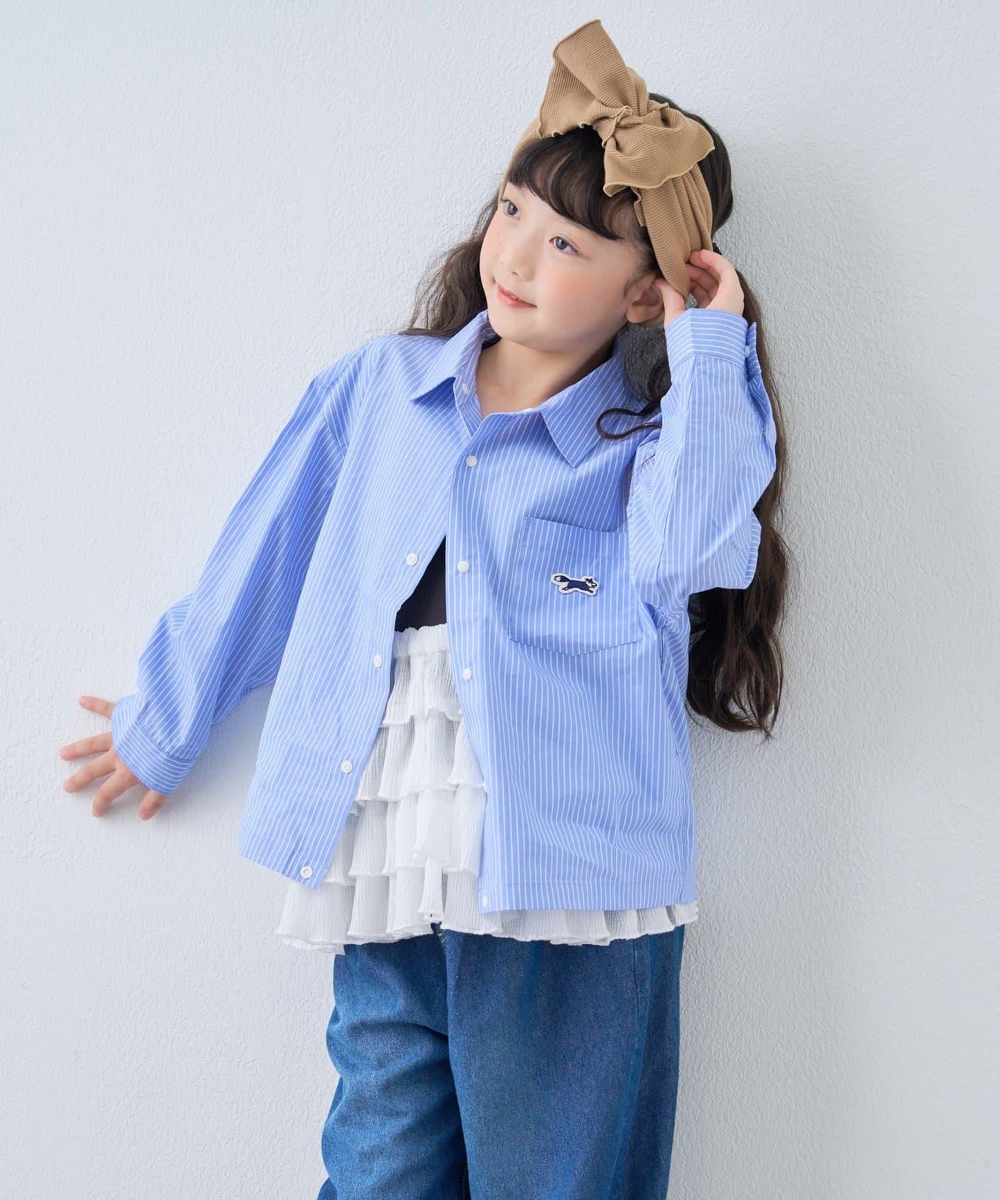 【KIDS】【FOX×TYPY】格子寬鬆襯衫