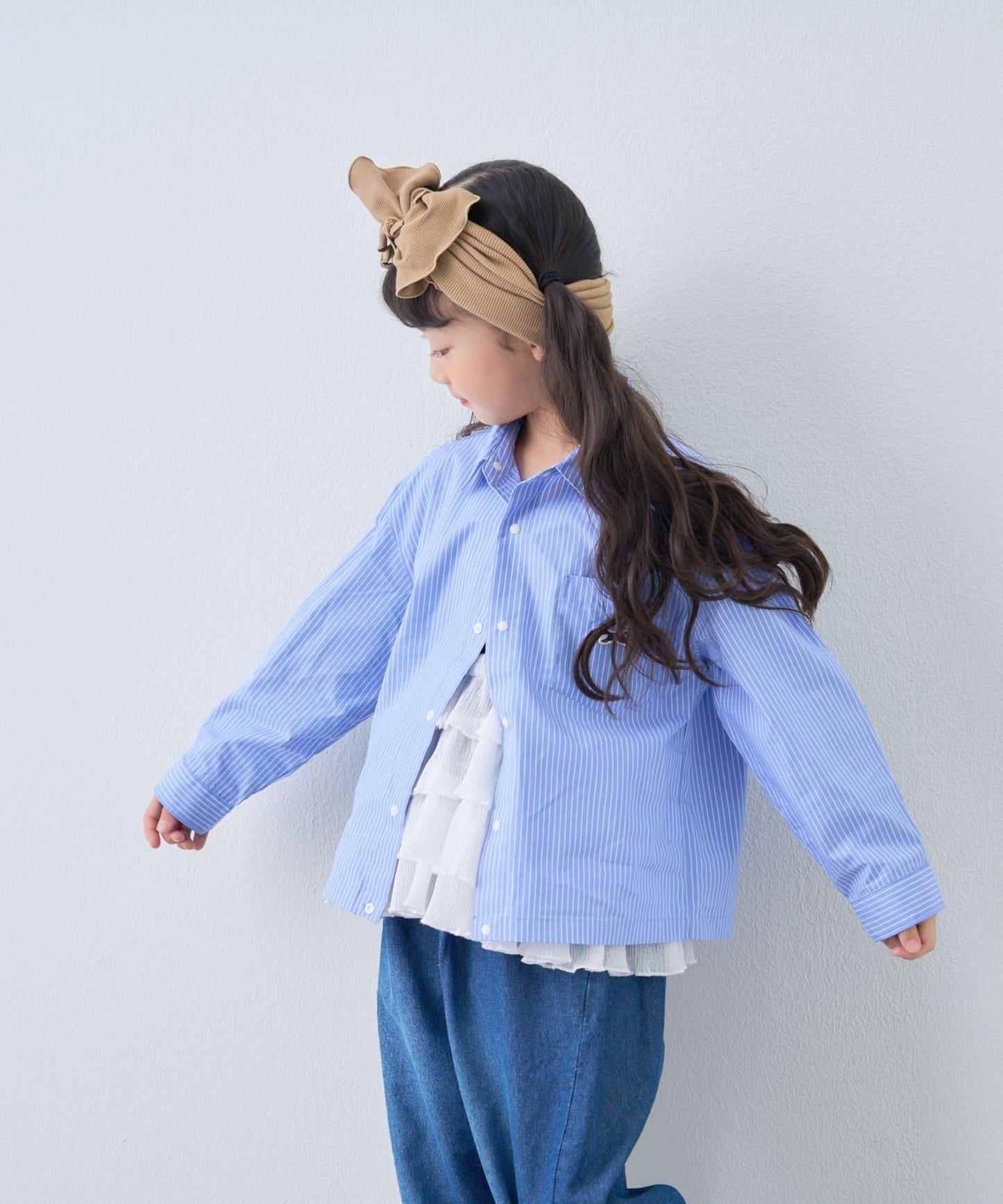 【KIDS】【FOX×TYPY】格子寬鬆襯衫