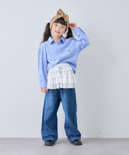 【KIDS】【FOX×TYPY】格子寬鬆襯衫