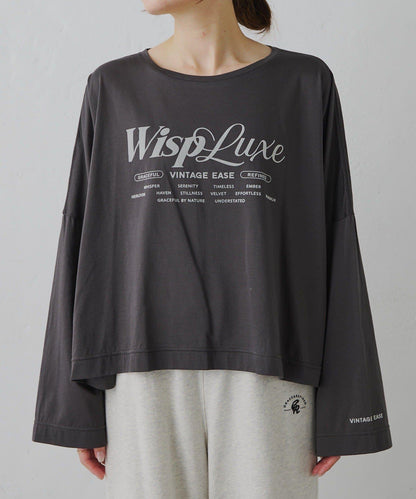 再生棉絲光植絨印花T恤