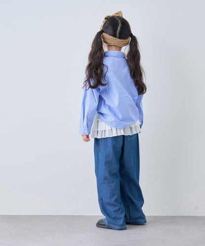 【KIDS】【FOX×TYPY】格子寬鬆襯衫