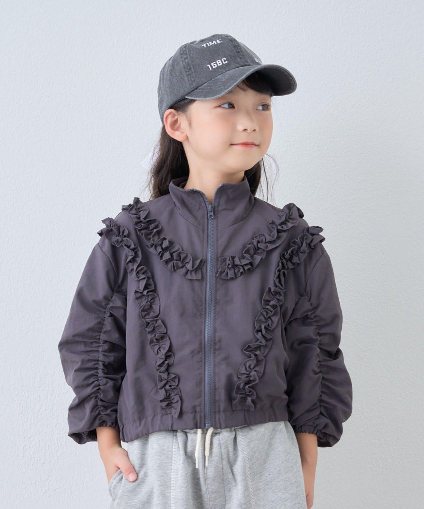 【KIDS】荷葉邊褶皺連體衣