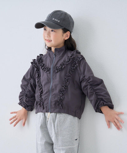【KIDS】荷葉邊褶皺連體衣