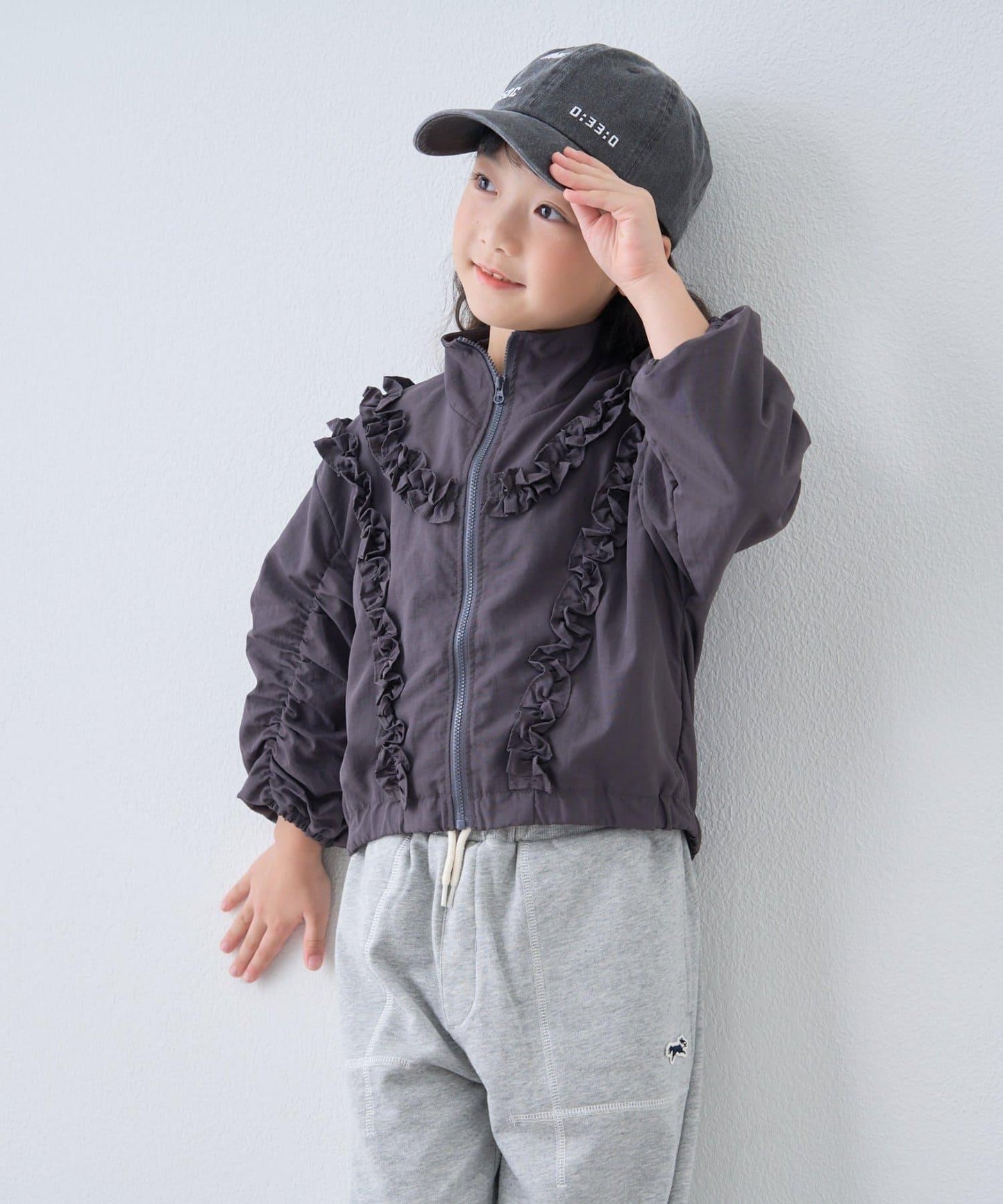 【KIDS】荷葉邊褶皺連體衣