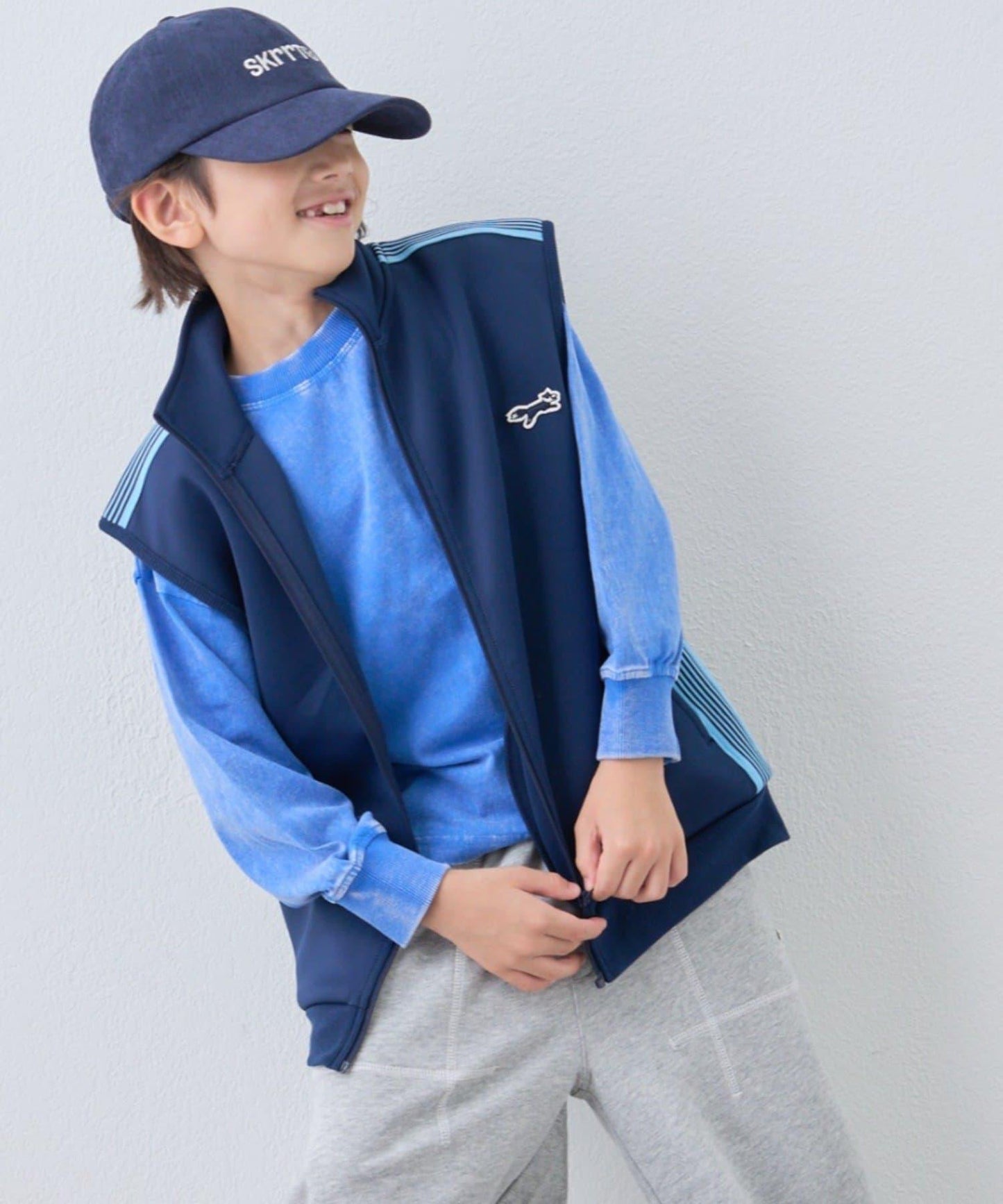 【KIDS】【FOX×TYPY】彈力運動夾克背心