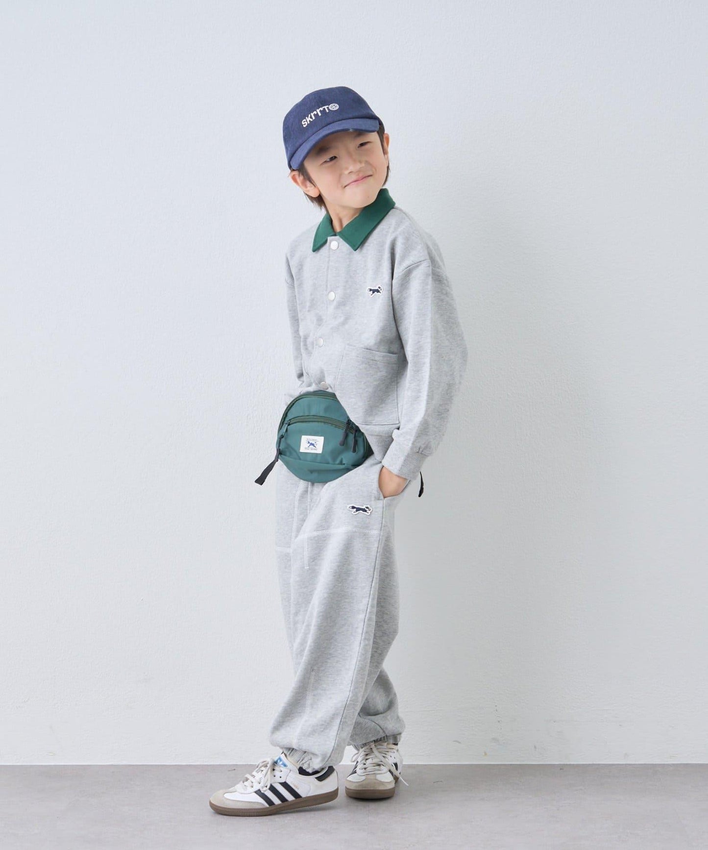 【KIDS】【FOX×TYPY】拼色縫線衛褲
