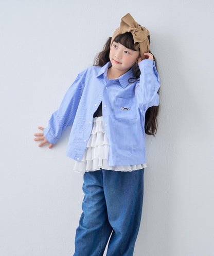 【KIDS】【FOX×TYPY】格子寬鬆襯衫