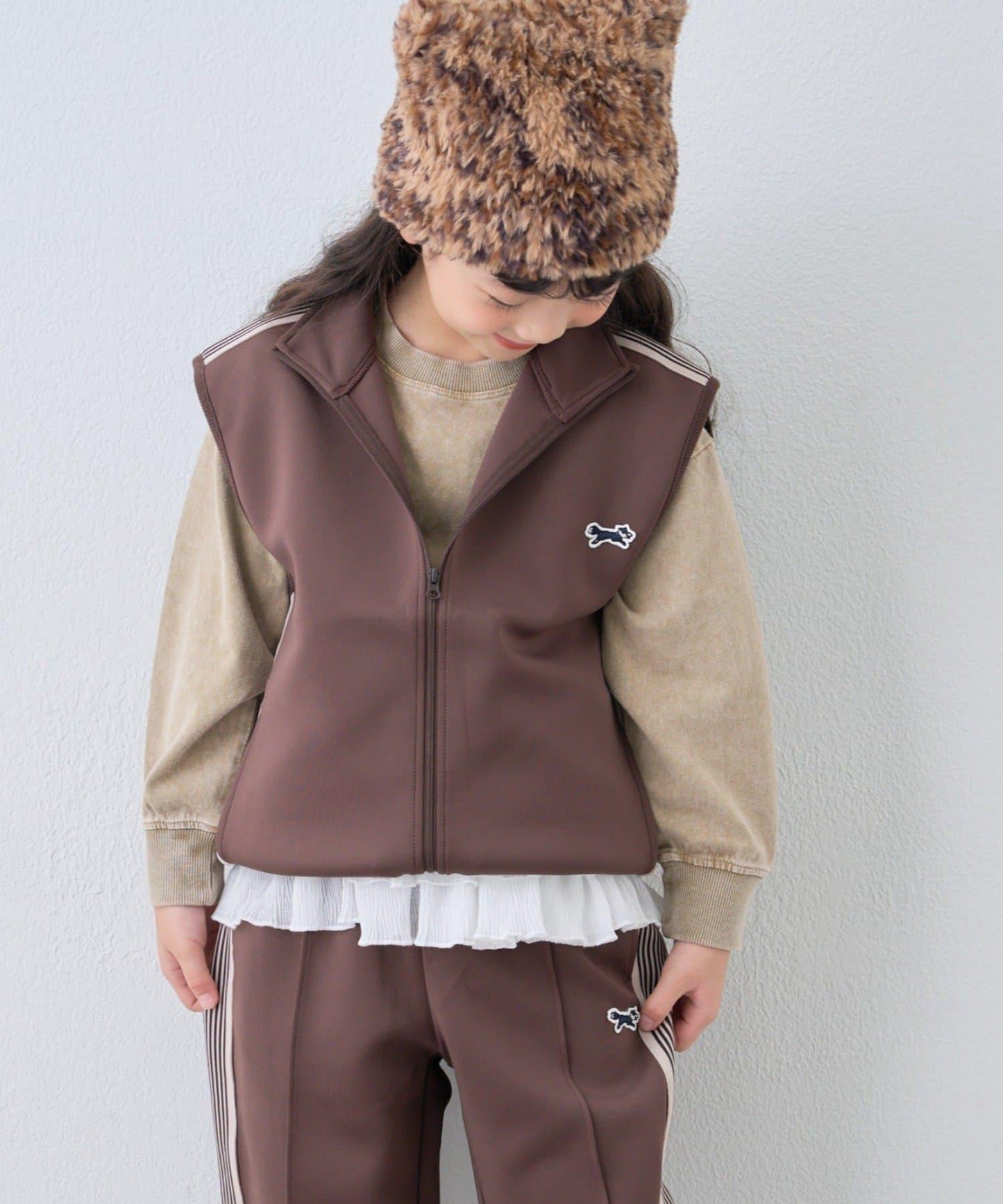【KIDS】【FOX×TYPY】彈力運動夾克背心