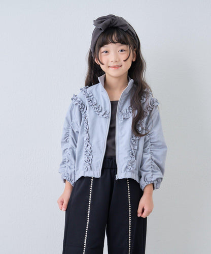 【KIDS】荷葉邊褶皺連體衣