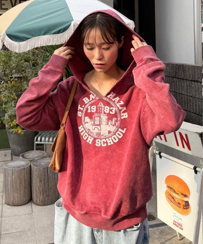 重磅工藝開領連帽衛衣