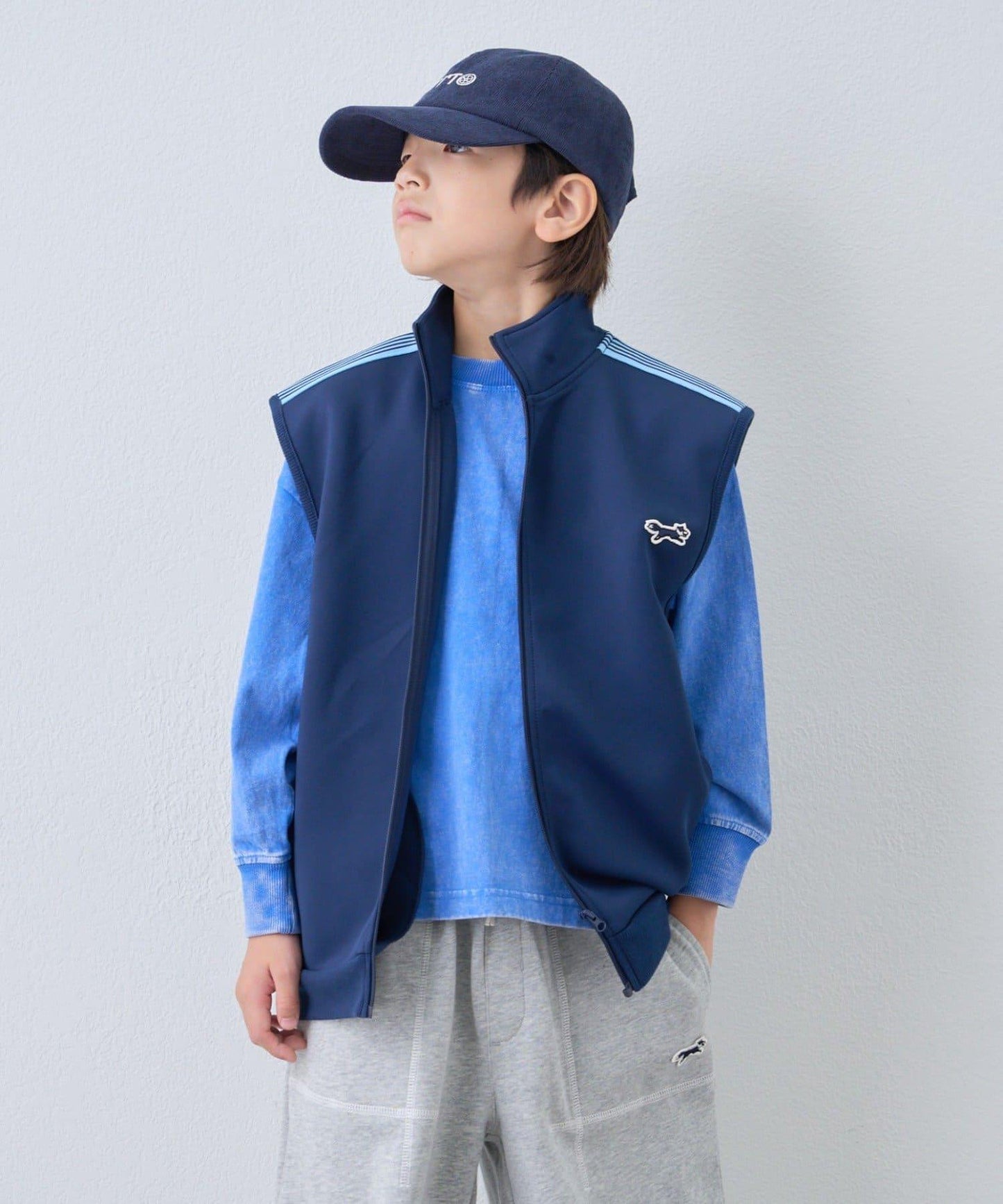 【KIDS】【FOX×TYPY】彈力運動夾克背心
