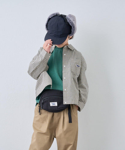 【KIDS】【FOX×TYPY】格子寬鬆襯衫