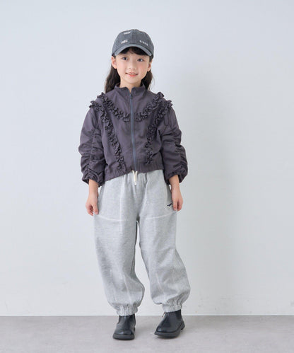【KIDS】荷葉邊褶皺連體衣