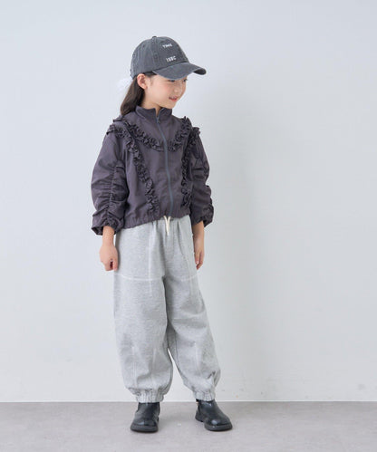 【KIDS】荷葉邊褶皺連體衣