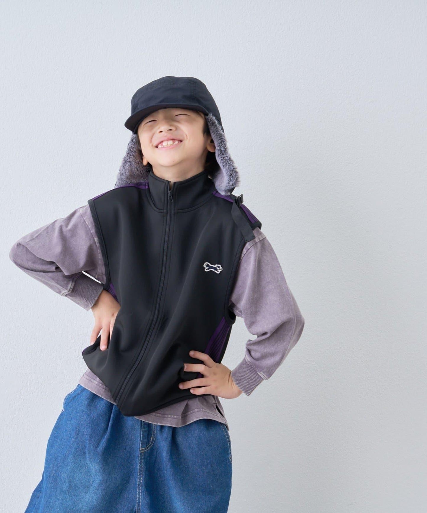 【KIDS】【FOX×TYPY】彈力運動夾克背心