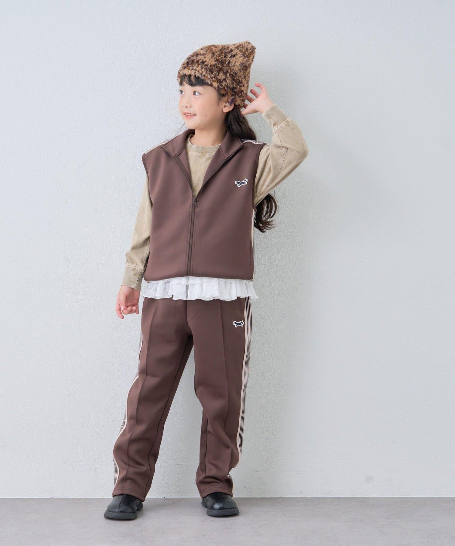 【KIDS】【FOX×TYPY】彈力運動夾克背心