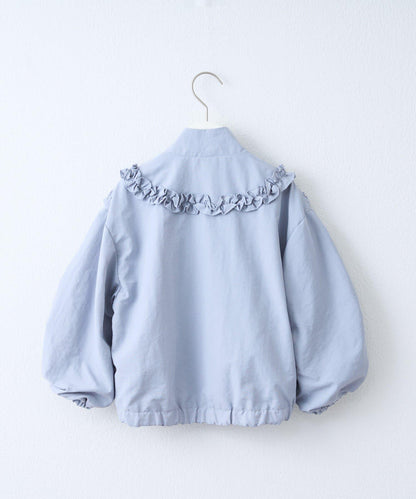 【KIDS】荷葉邊褶皺連體衣