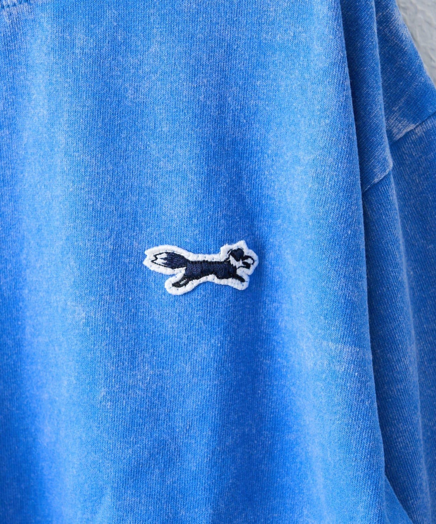 【KIDS】【FOX×TYPY】水洗工藝單點裝飾長袖T恤