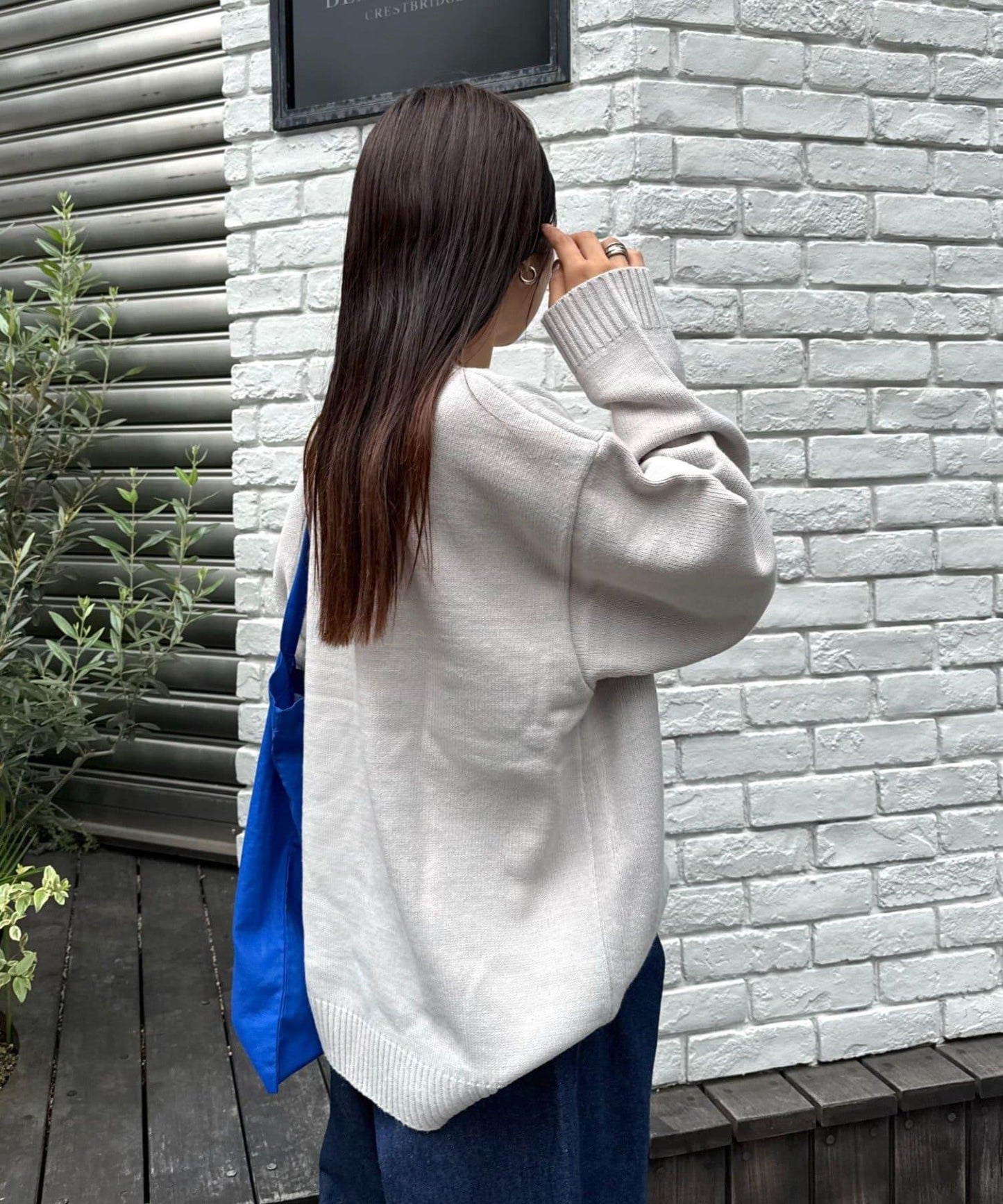 狗狗針織混合標誌提花毛衣