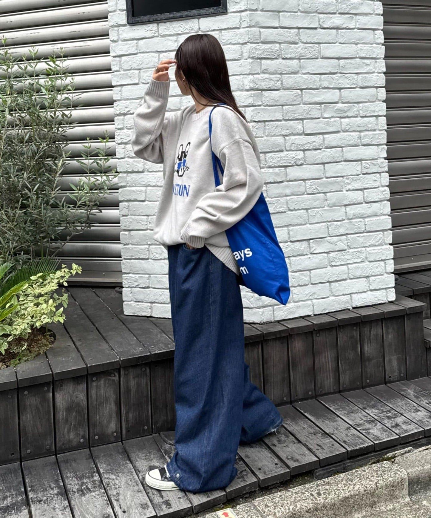 狗狗針織混合標誌提花毛衣