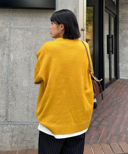 狗狗針織混合標誌提花毛衣