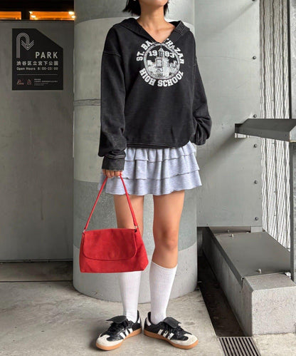 重磅工藝開領連帽衛衣