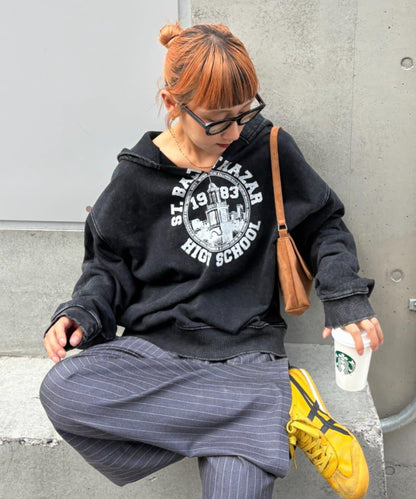 重磅工藝開領連帽衛衣