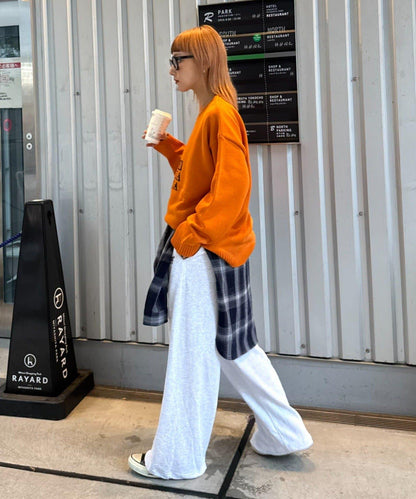 狗狗針織混合標誌提花毛衣