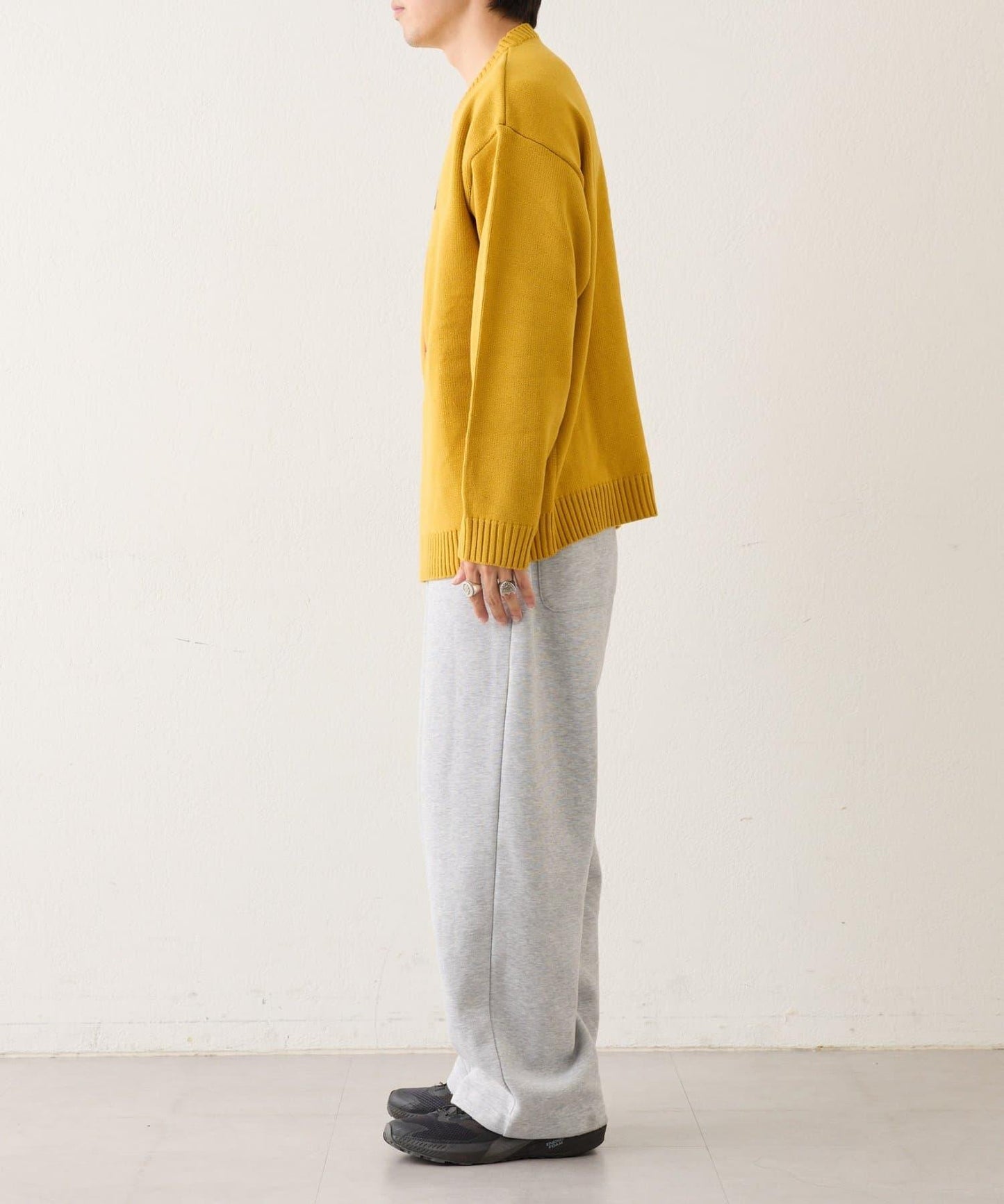 狗狗針織混合標誌提花毛衣