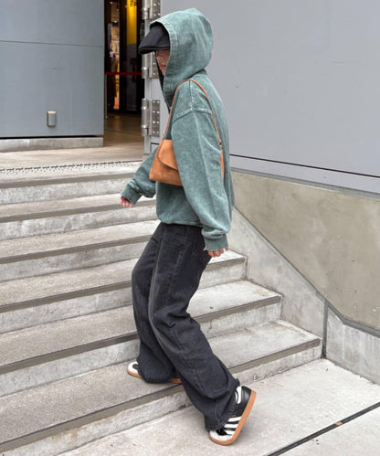 重磅工藝開領連帽衛衣