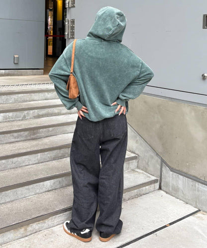 重磅工藝開領連帽衛衣