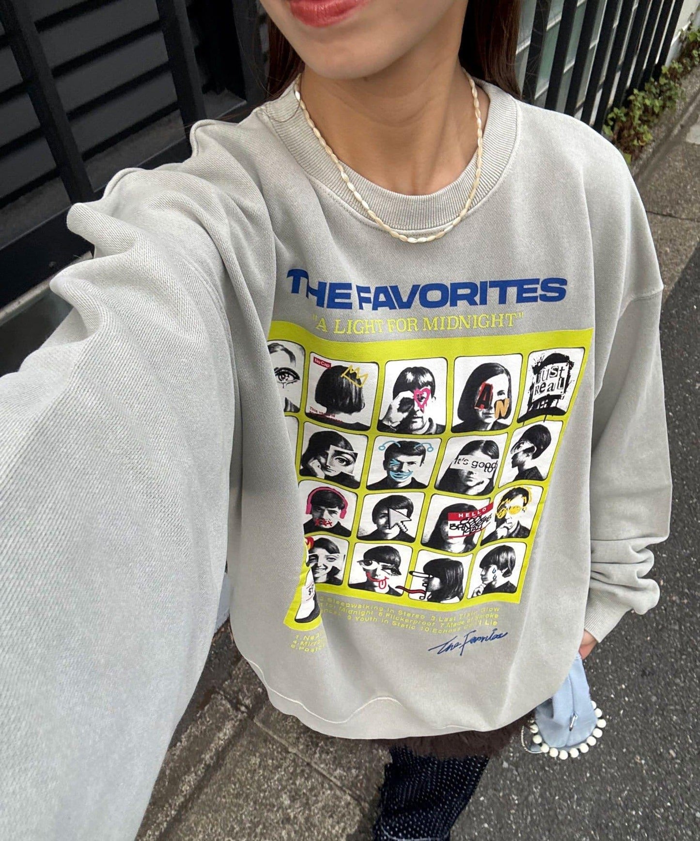 拼接印花水洗衛衣