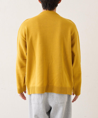 狗狗針織混合標誌提花毛衣