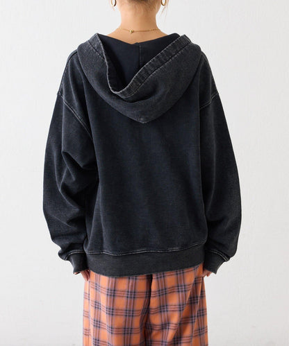 重磅工藝開領連帽衛衣