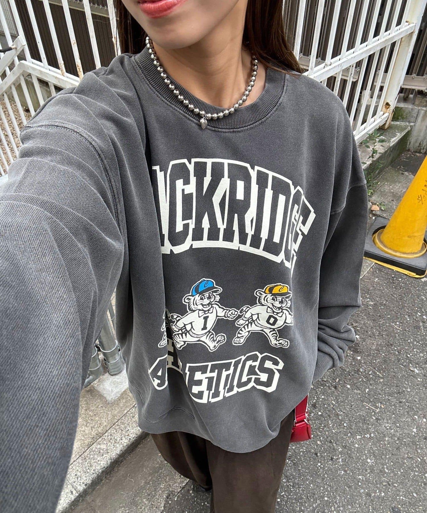 拼接印花水洗衛衣