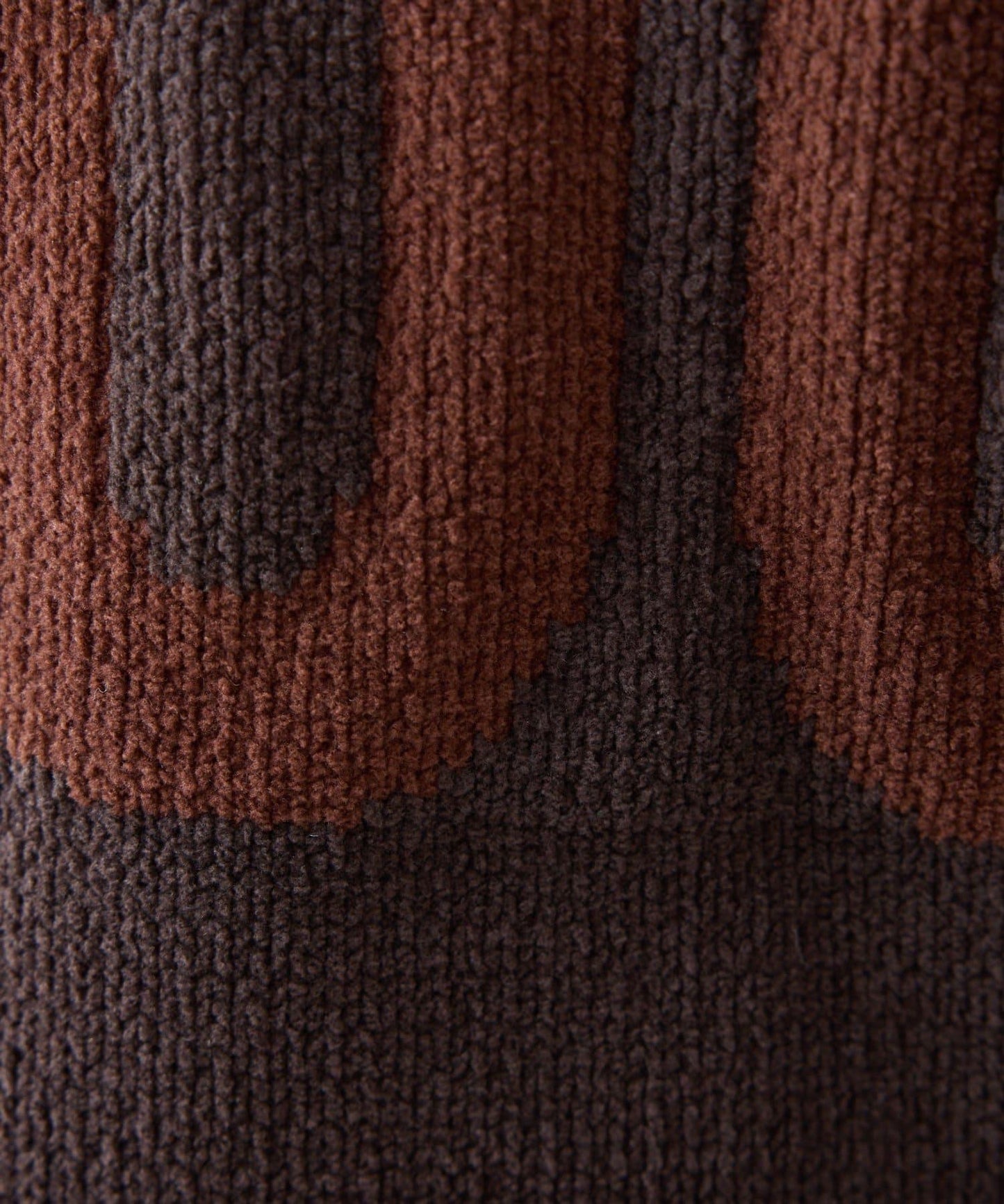 【UNISEX】提花絨標誌針織衫