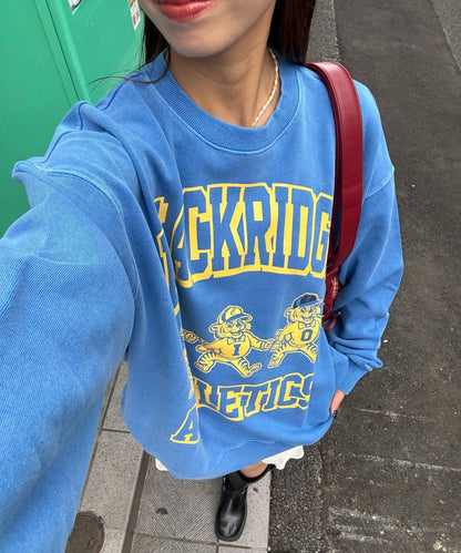 拼接印花水洗衛衣