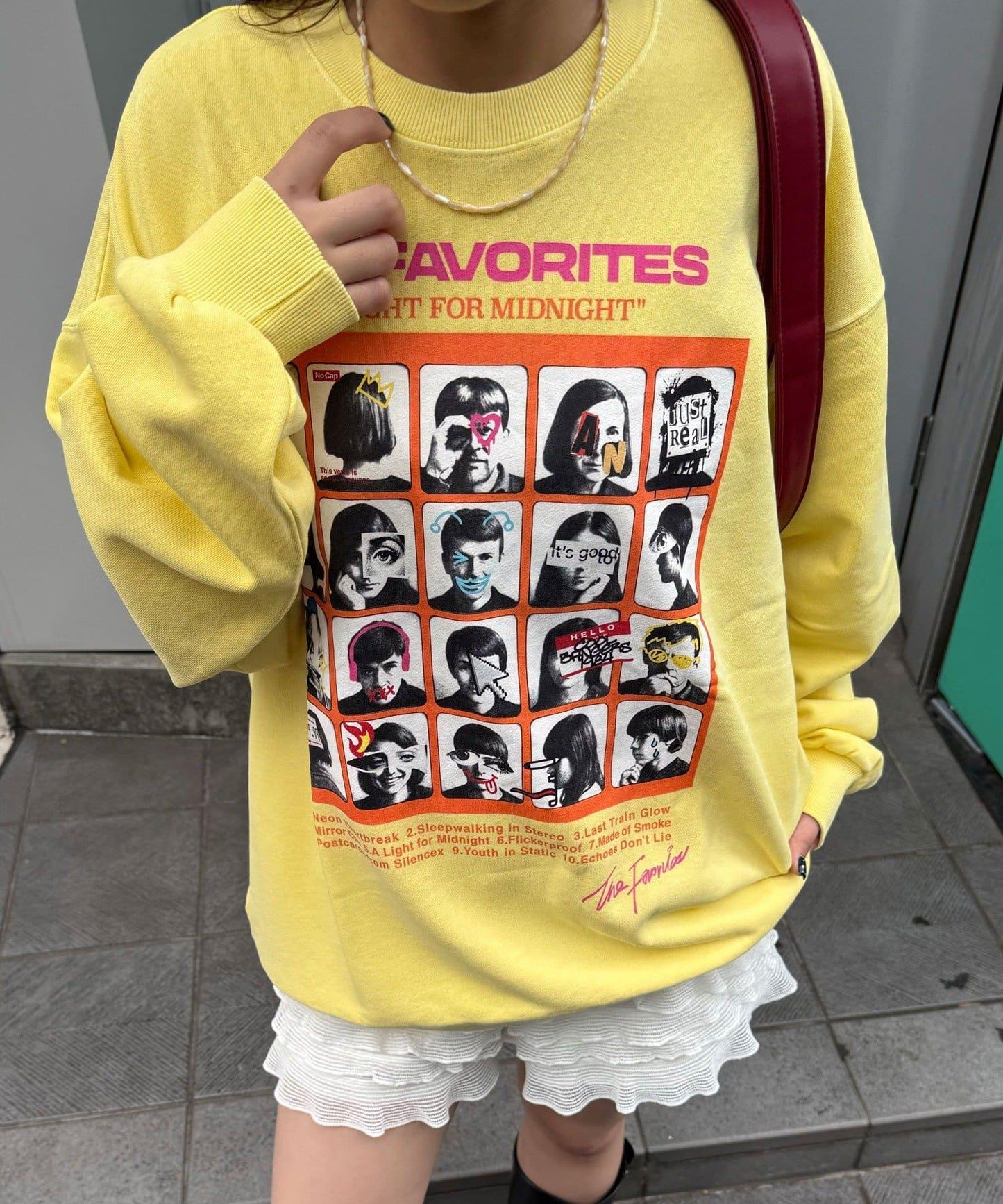 拼接印花水洗衛衣